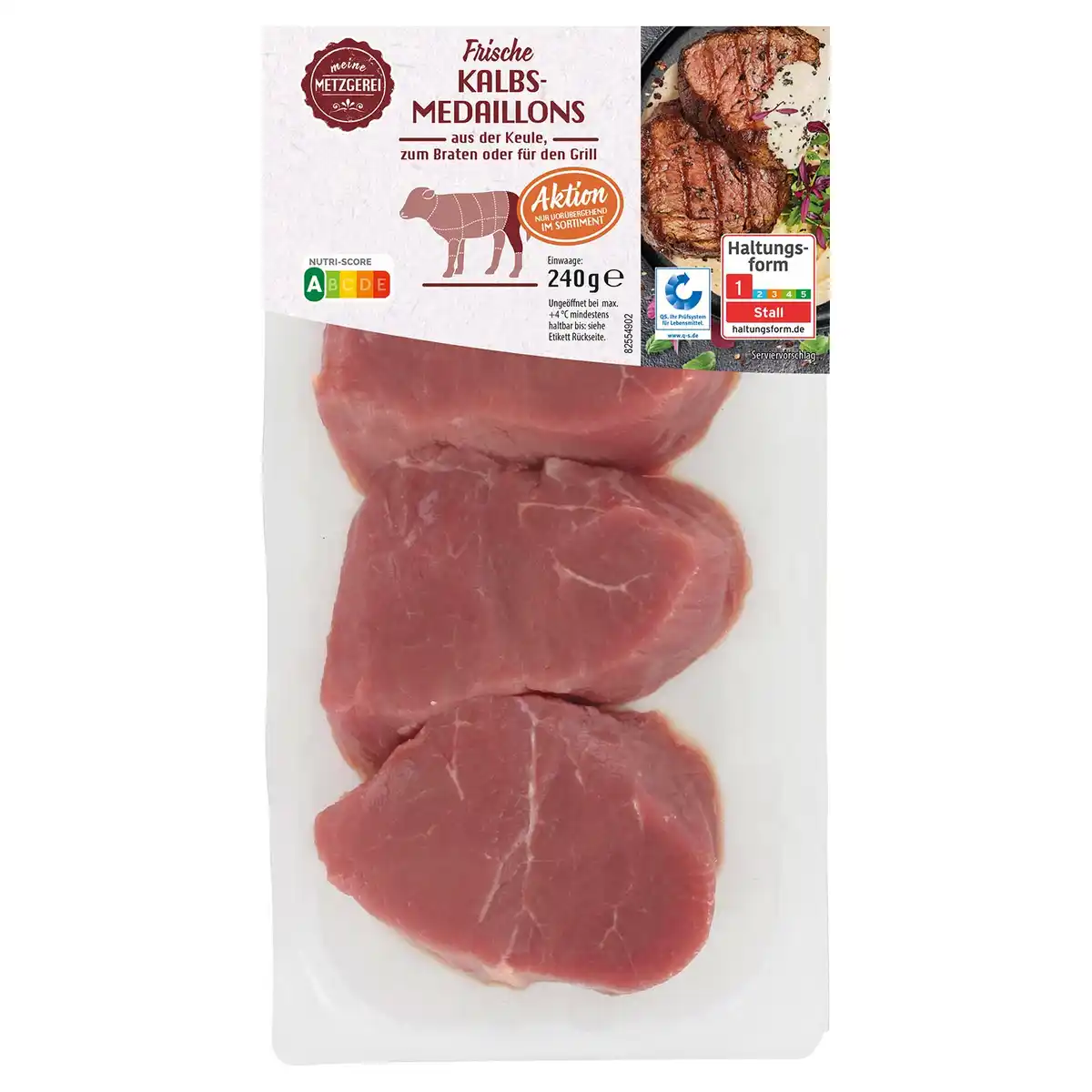 Bild 1 von MEINE METZGEREI Kalbsmedaillons 240 g