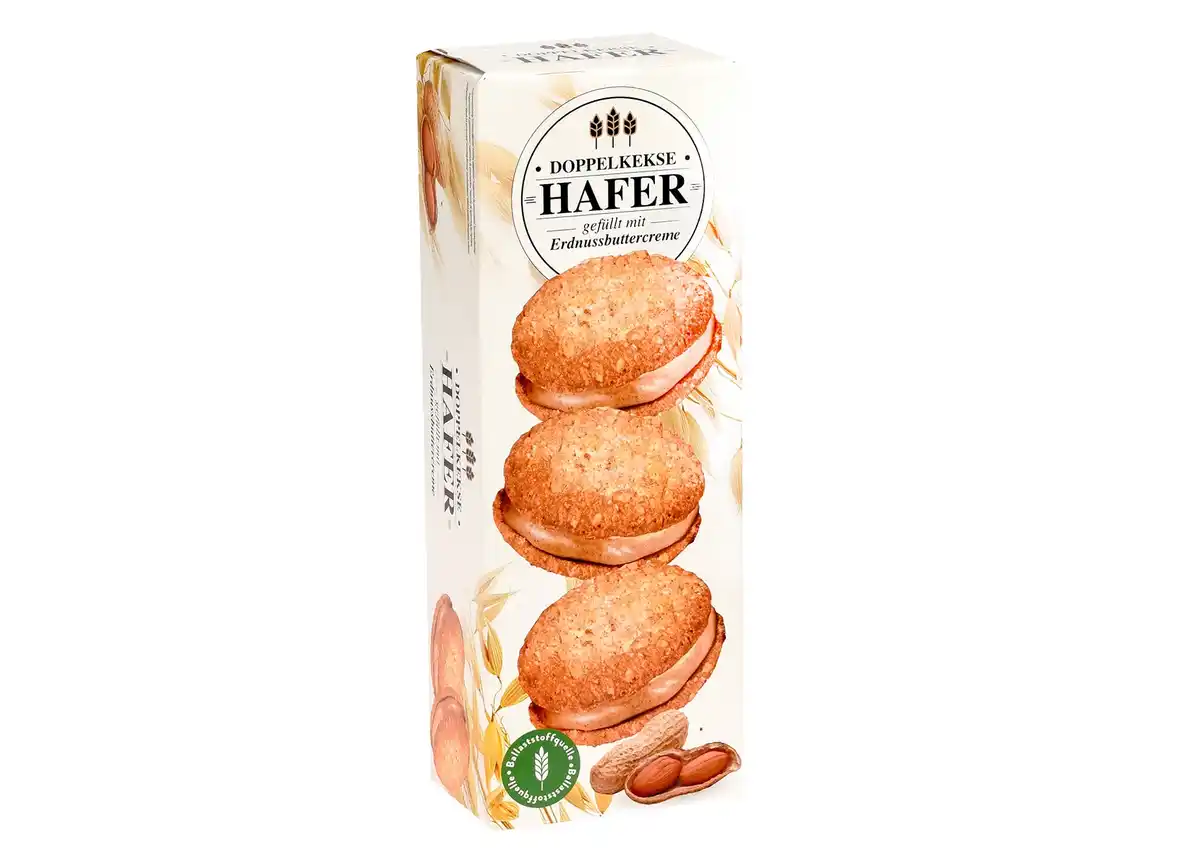 Bild 1 von Hafer-Doppelkekse mit Erdnussbuttercreme