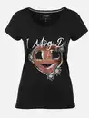 Bild 1 von Damen T-Shirt mit Trachtenmotiv Schwarz