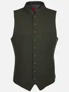 Herren Trachtenweste Oliv