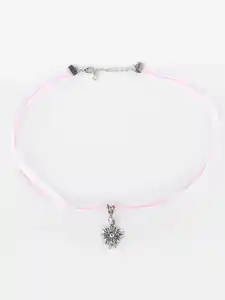 Hailys ED44ELWEISS Trachtenkette mit Anhänger Rosa