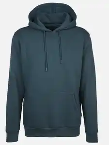 Herren Hoodie mit Kängurutasche Türkis
