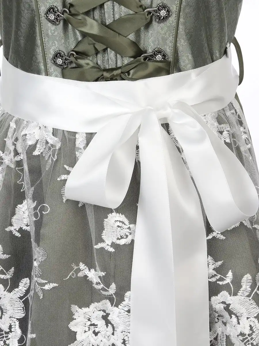 Bild 3 von Damen Dirndl mit Spitzenschürze Grün