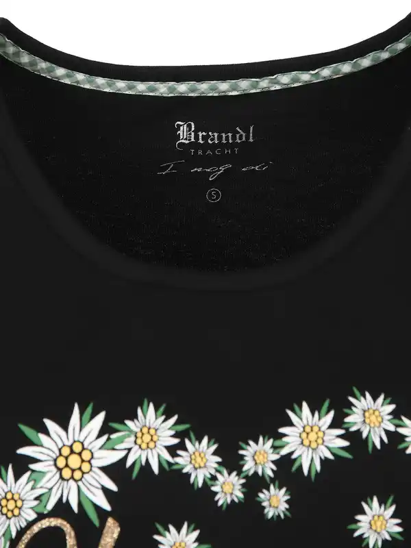 Bild 3 von Damen T-Shirt mit Trachtenmotiv Schwarz