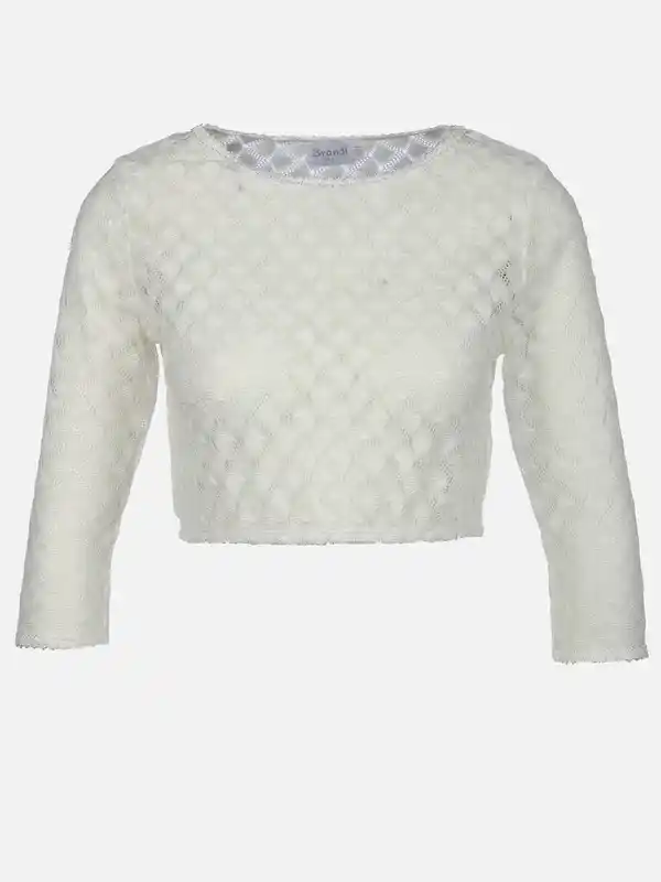 Bild 1 von Damen Dirndlbluse mit toller Spitze Weiß