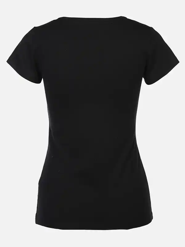 Bild 2 von Damen T-Shirt mit Trachtenmotiv Schwarz