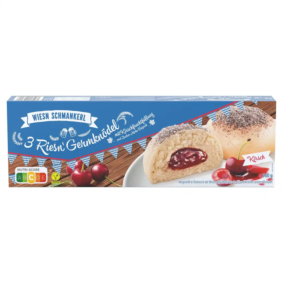 Bild 1 von WIESN SCHMANKERL Germknödel Wiesn, vegan Kirsche