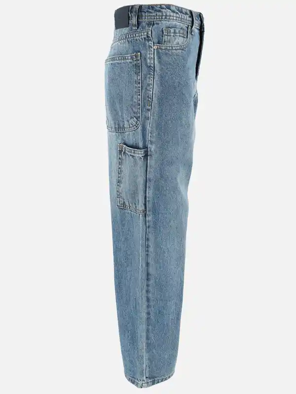 Bild 3 von Jungen Jeans mit weitem Bein Blau