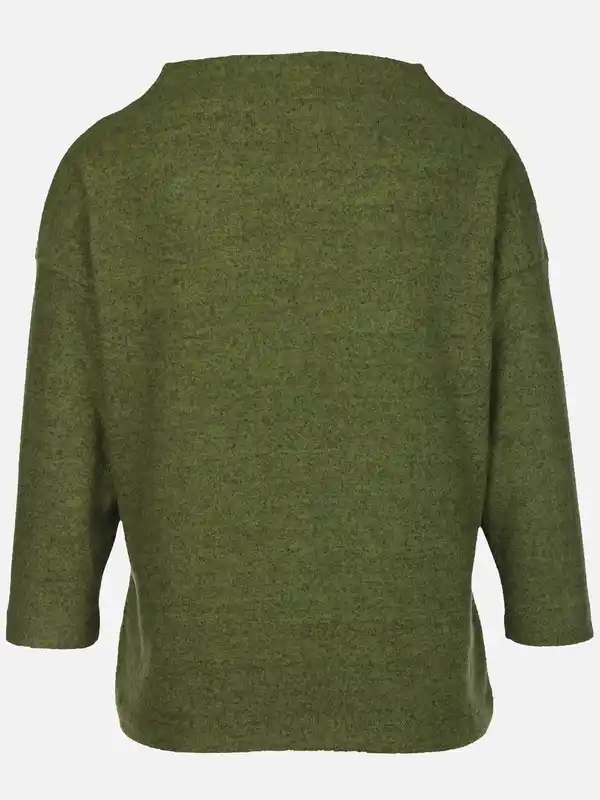 Bild 2 von Damen Flauschshirt mit 3/4 langem Arm Grün