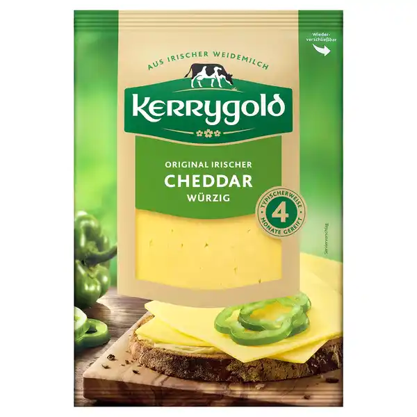 Bild 1 von KERRYGOLD Scheibenkäse, Cheddar mild-würzig