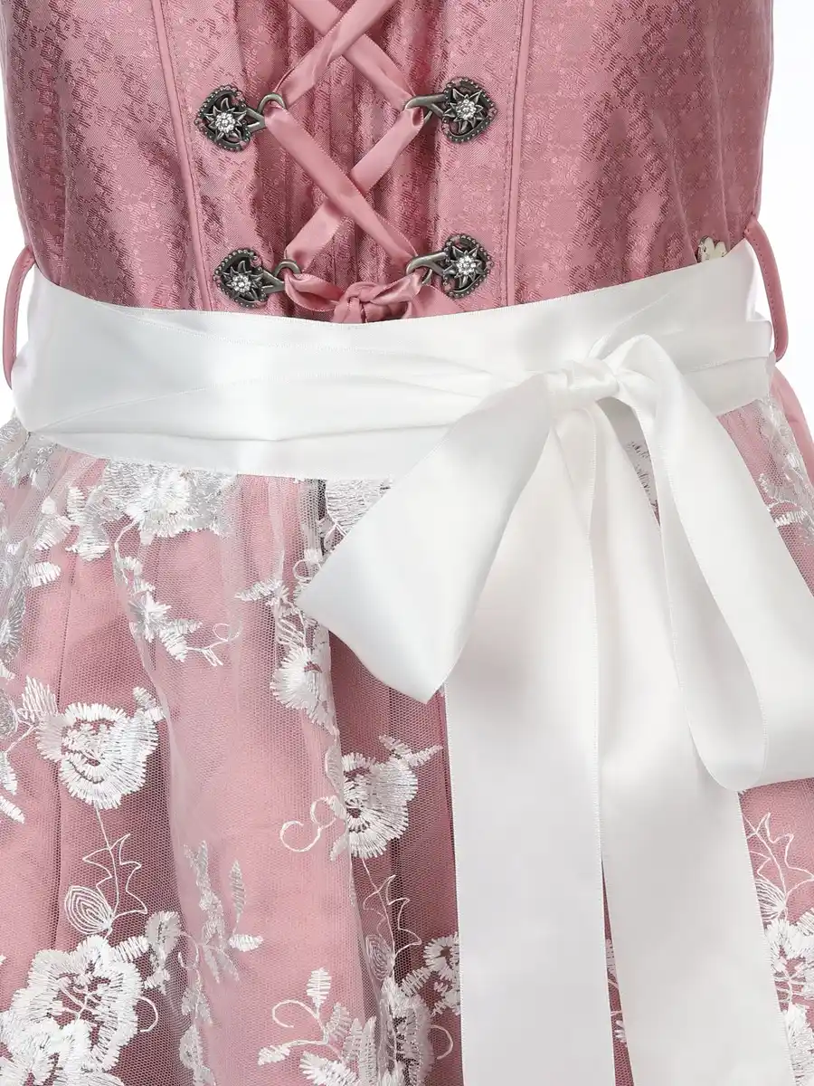 Bild 3 von Damen Dirndl mit Spitzenschürze Rosa