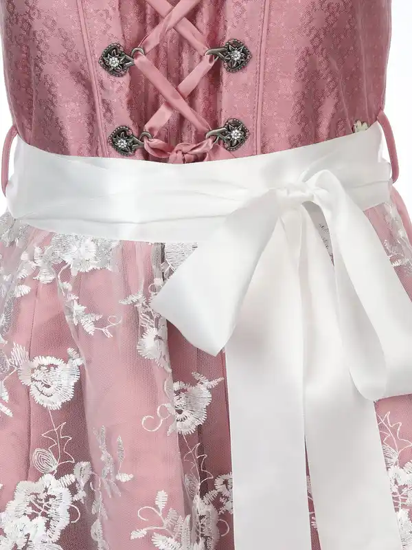 Bild 3 von Damen Dirndl mit Spitzenschürze Rosa