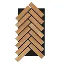 Bild 3 von Home Deluxe Akustikpaneel Fischgrätenoptik VEGA Oiled Oak 1er Set - 80 x 40 cm