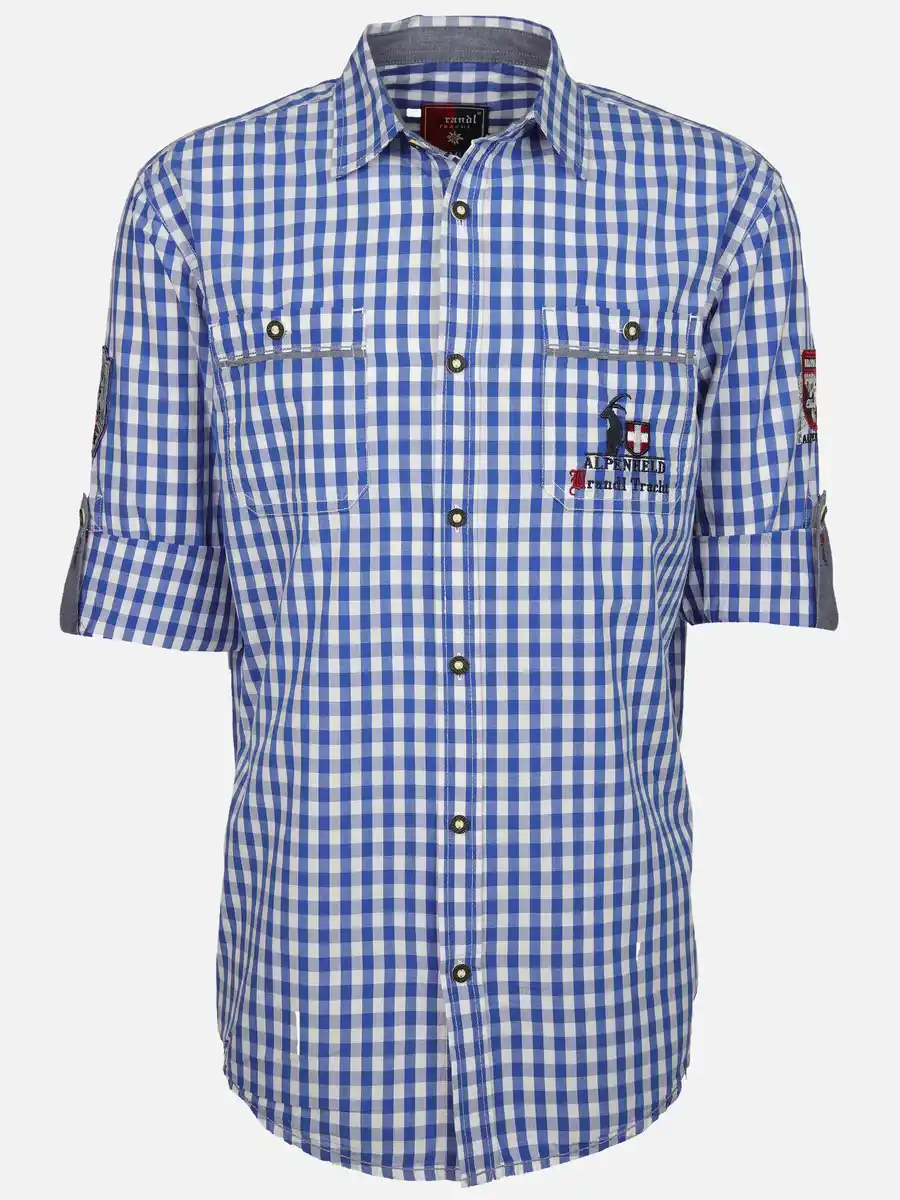 Bild 1 von Herren Trachtenhemd im Karo-Look Blau