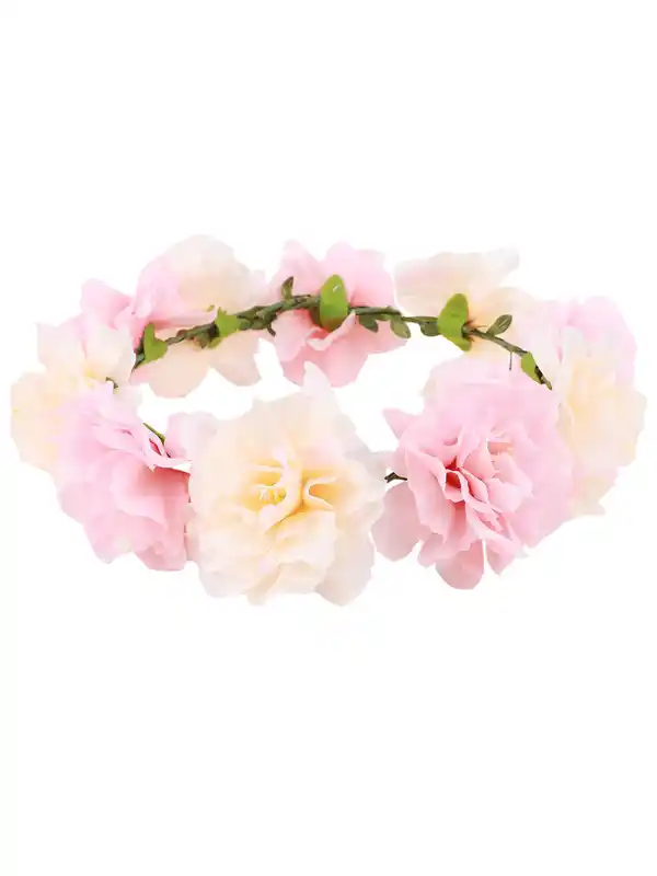 Bild 2 von Hailys Tracht SI44SI Haarband mit Blumen Rosa