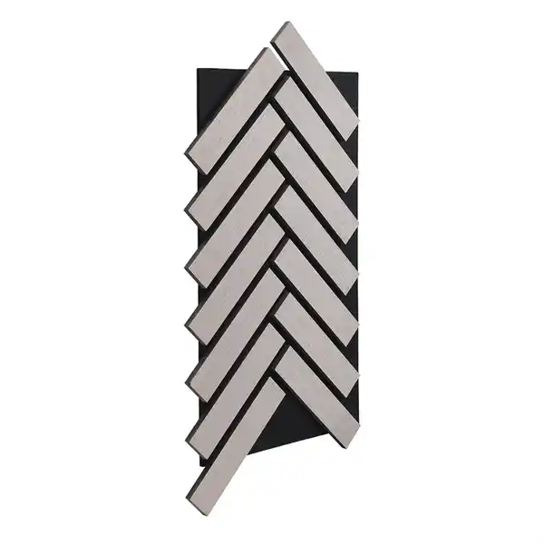 Bild 4 von Home Deluxe Akustikpaneel Fischgrätenoptik VEGA Grey Oak 12er Set - 80 x 40 cm