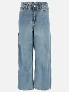Jungen Jeans mit weitem Bein Blau