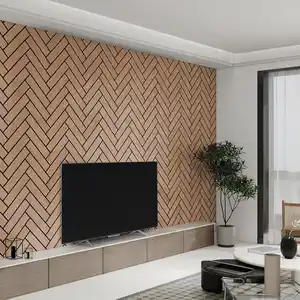 Home Deluxe Akustikpaneel Fischgrätenoptik VEGA Oiled Oak 12er Set - 80 x 40 cm