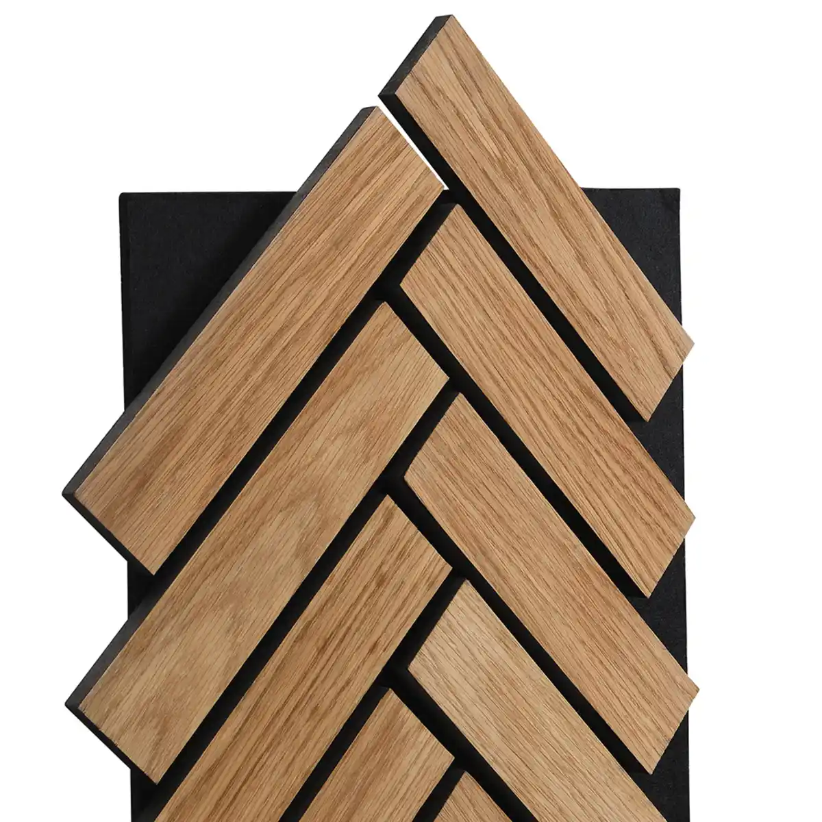 Bild 4 von Home Deluxe Akustikpaneel Fischgrätenoptik VEGA Oiled Oak 12er Set - 80 x 40 cm