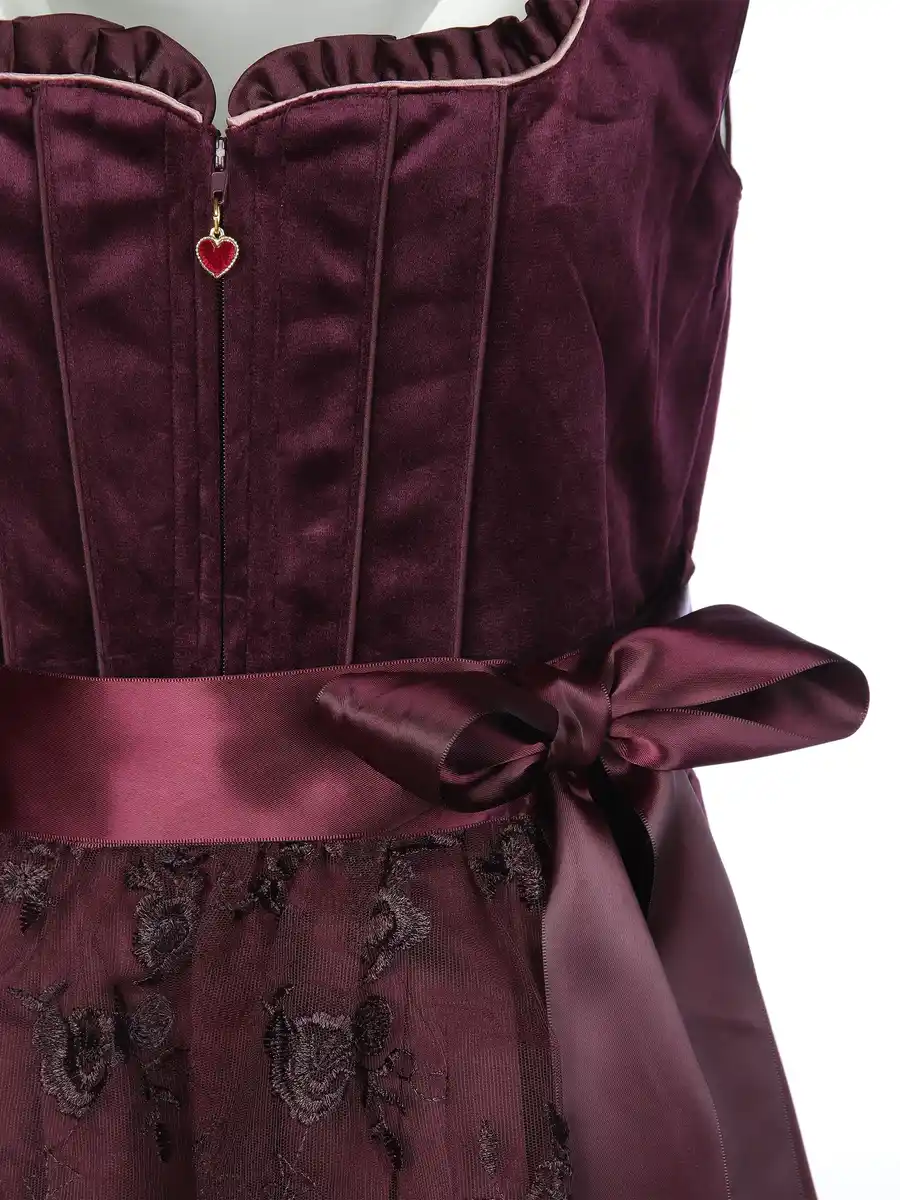 Bild 3 von Damen Dirndl mit Schürze Rot