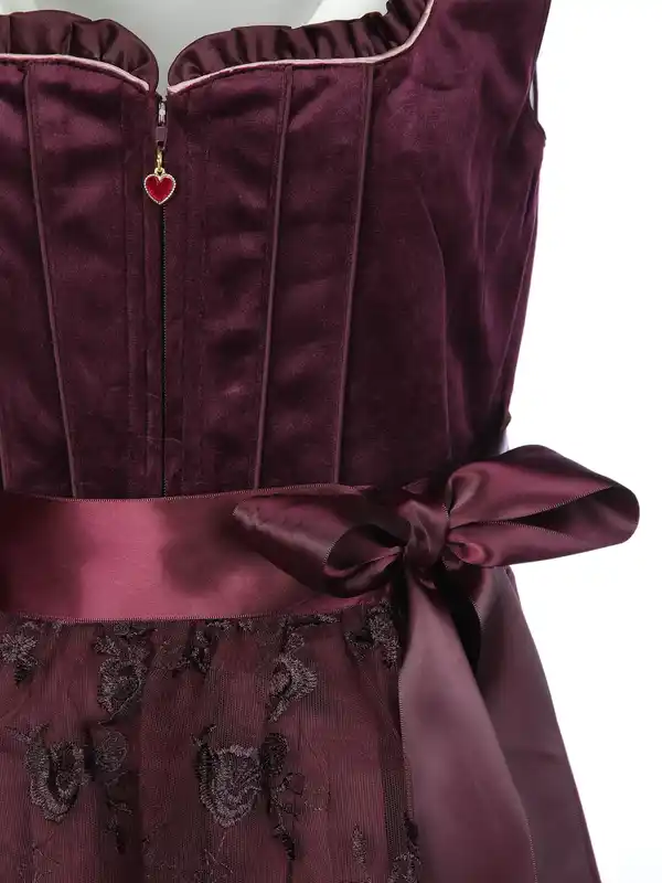 Bild 3 von Damen Dirndl mit Schürze Rot