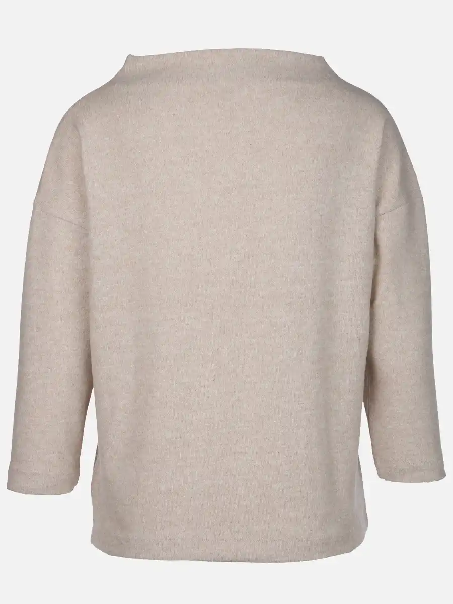 Bild 2 von Damen Flauschshirt mit 3/4 langem Arm Beige