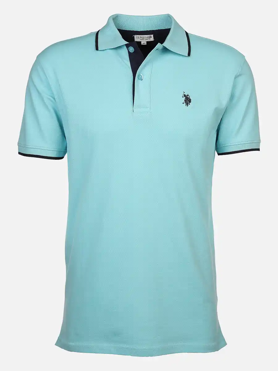 Bild 1 von Herren Poloshirt mit Stickerei Blau