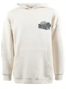 Jungen Hoodie mit Front-und Backprint Beige