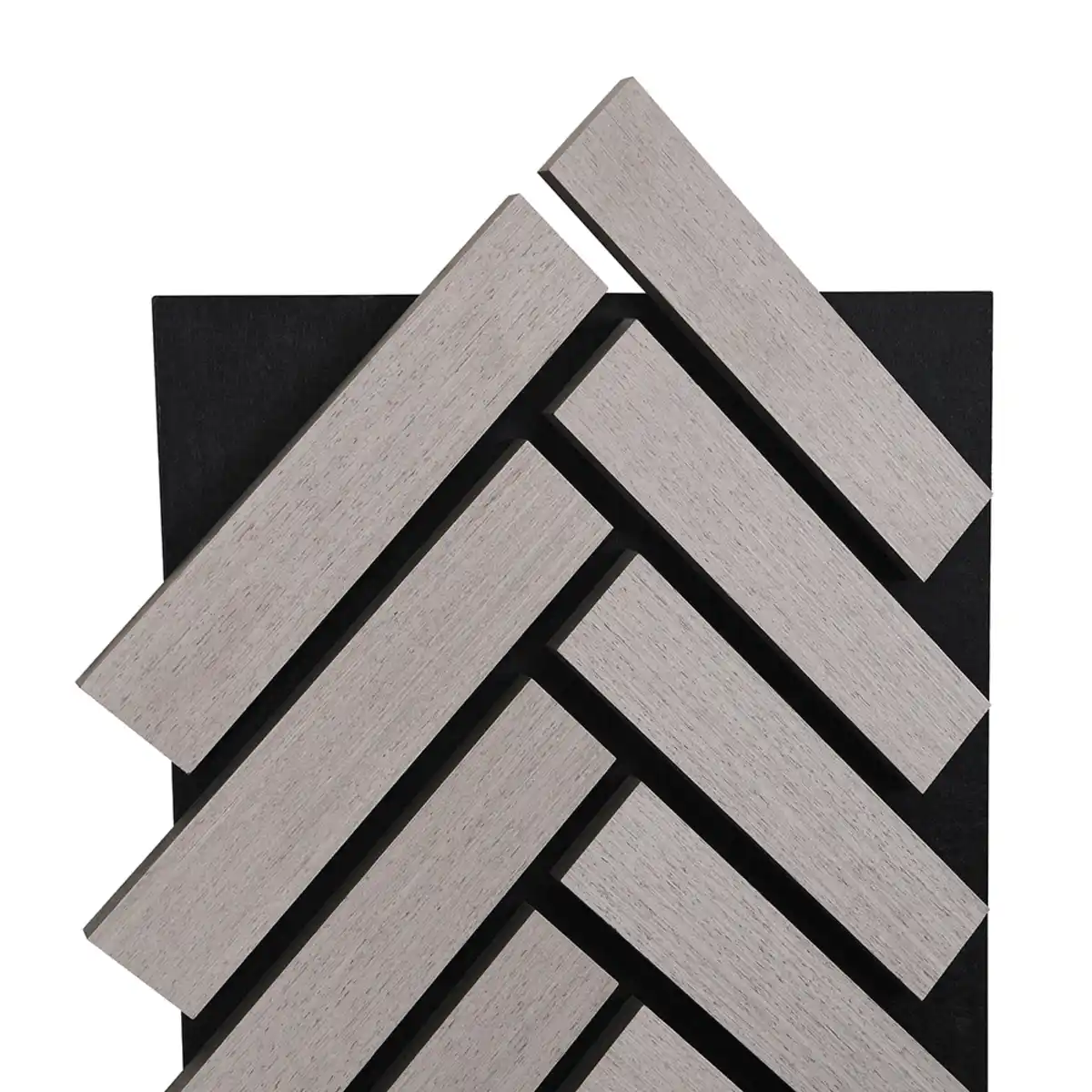 Bild 3 von Home Deluxe Akustikpaneel Fischgrätenoptik VEGA Grey Oak 1er Set - 80 x 40 cm