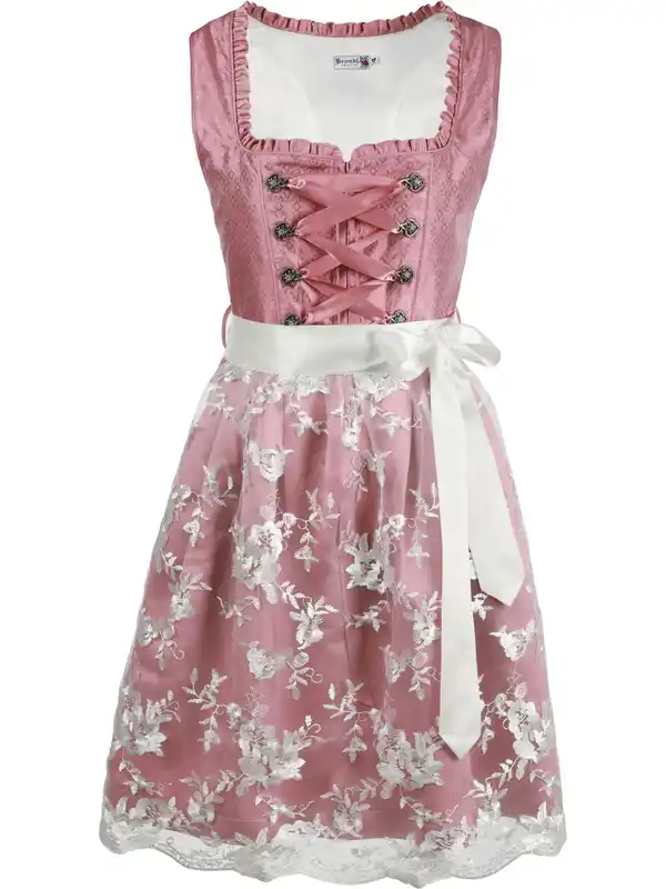 Bild 1 von Damen Dirndl mit Spitzenschürze Rosa