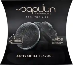 Sapuun Seifenschwamm the vibe - Aktivkohle Flavour, 150 g