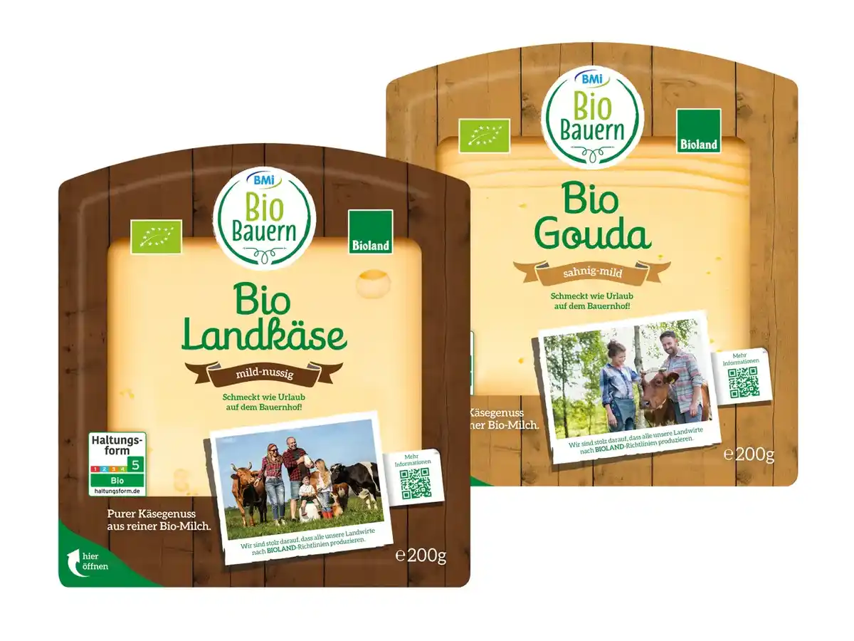 Bild 1 von Bioland Landkäse/Gouda,  200 g