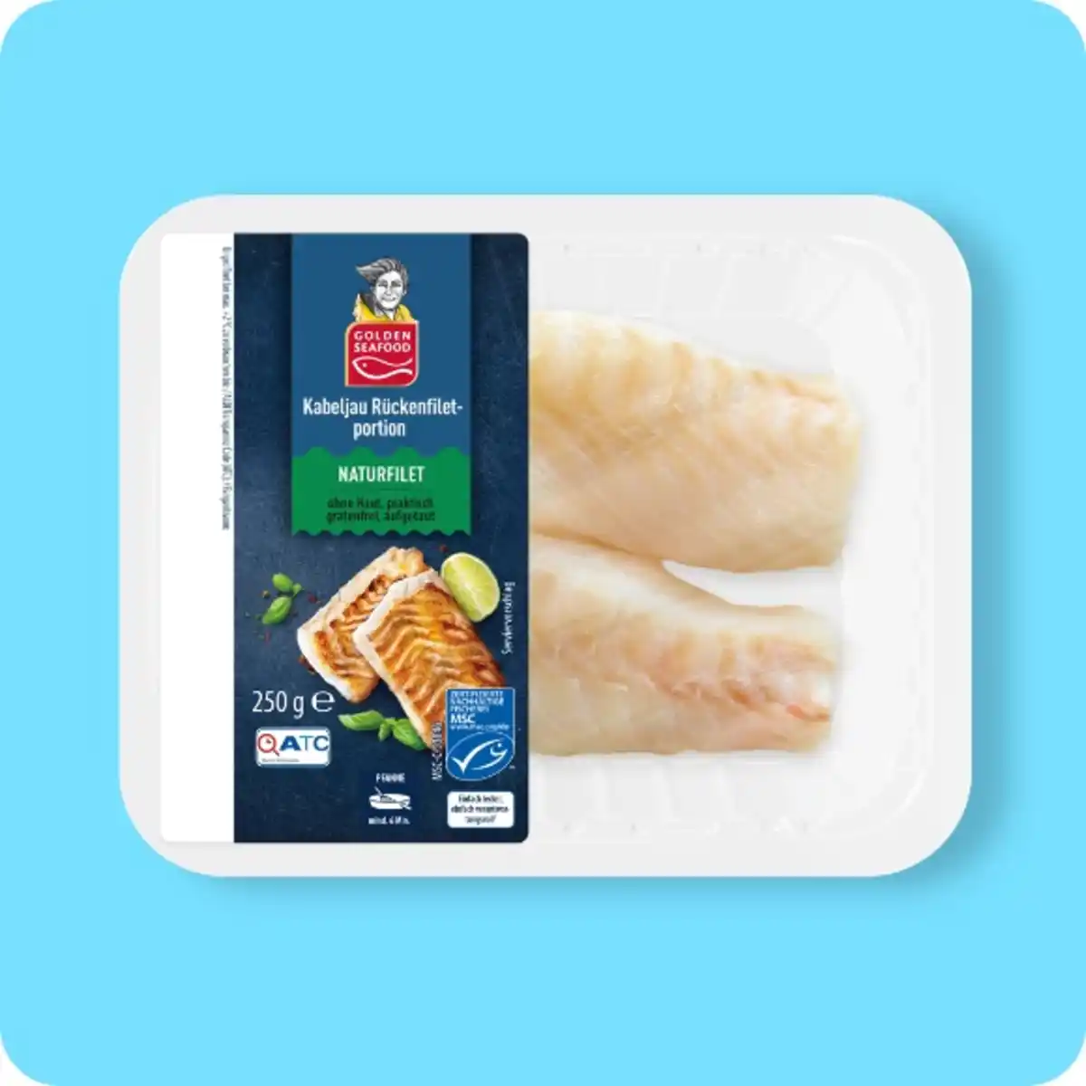 Bild 1 von GOLDEN SEAFOOD Kabeljau-Rückenfilet, Ohne Haut