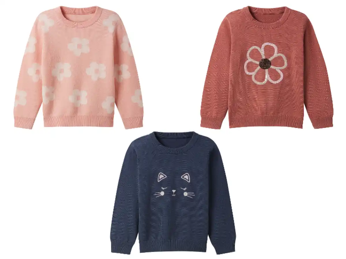 Bild 1 von lupilu® Kleinkinder Feinstrickpullover, aus reiner Baumwolle