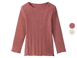 lupilu® Geripptes Kinder-Langarmshirt, mit Baumwolle