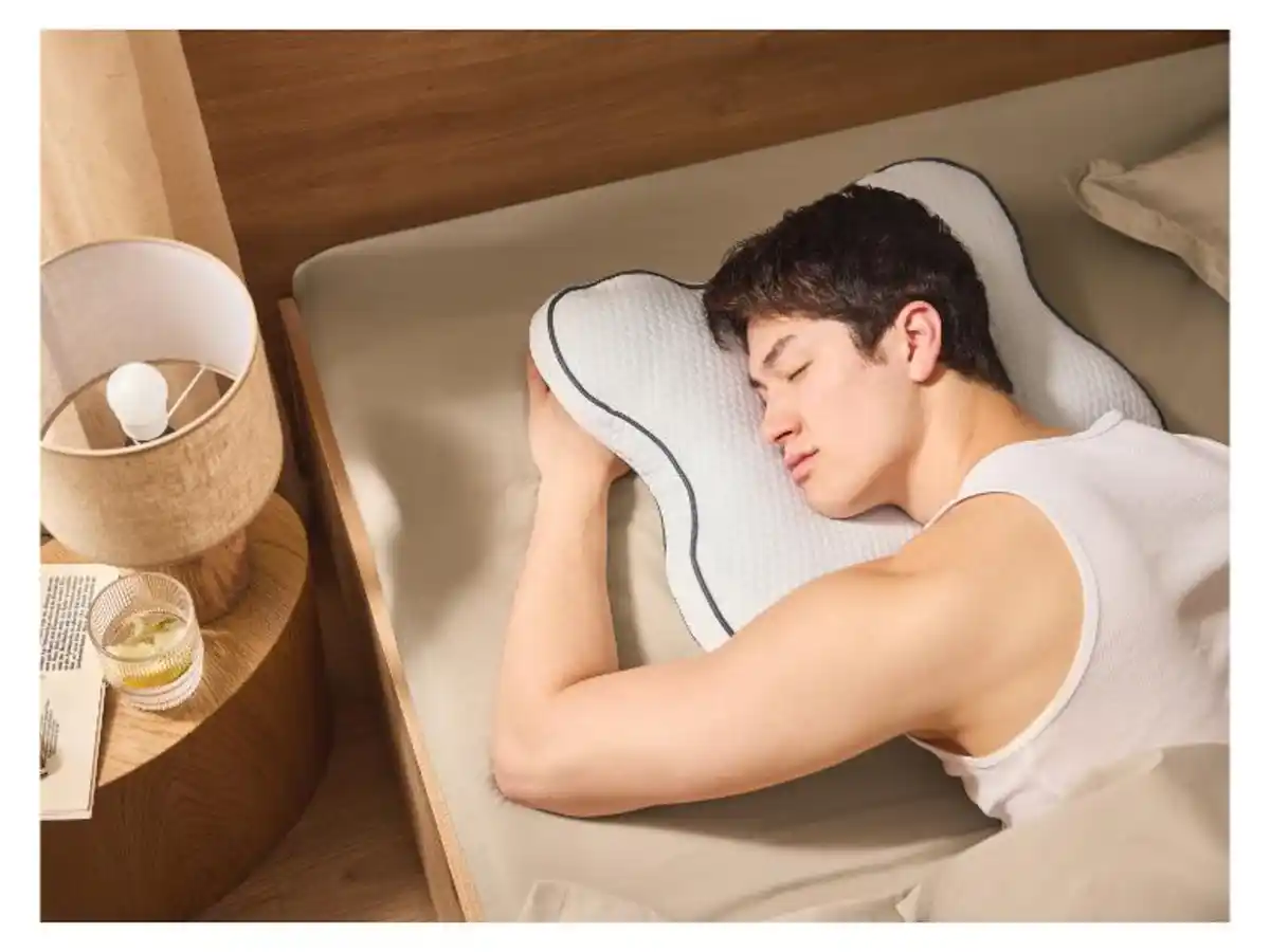 Bild 2 von LIVARNO home Bauchschläferkissen, mit aufschüttelbaren Viskoelastik-Spezialschaum-Stäbchen