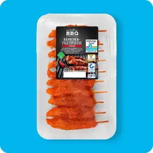 BBQ Hähnchen-Filetspieße⁶, Paprika oder Kräuter