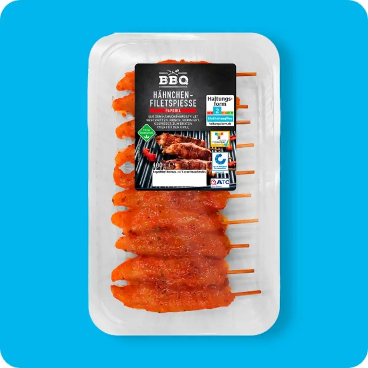 Bild 1 von BBQ Hähnchen-Filetspieße⁶, Paprika oder Kräuter