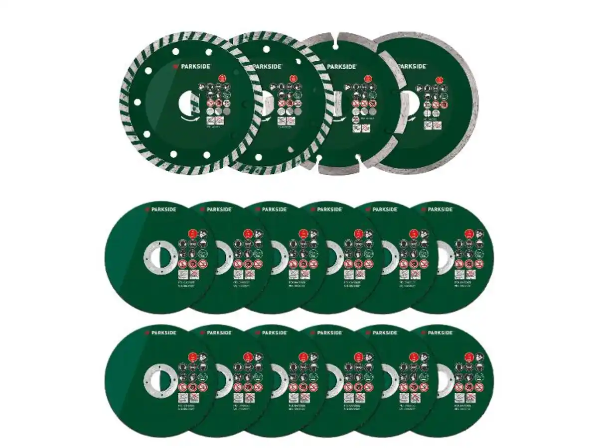 Bild 1 von PARKSIDE® Diamant-Trennscheiben-Set / Trennscheiben-Set »PWSZS 1«