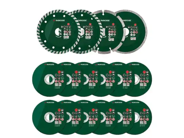 Bild 1 von PARKSIDE® Diamant-Trennscheiben-Set / Trennscheiben-Set »PWSZS 1«