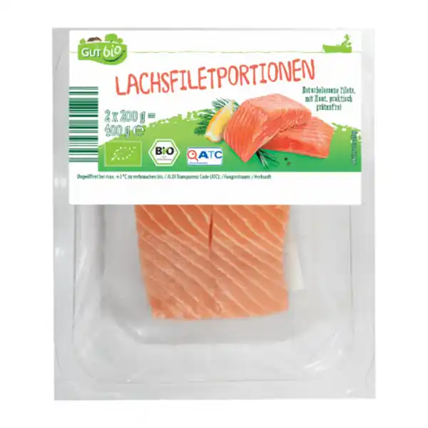 Bild 2 von GUT BIO Lachsfiletportionen XXL 200g