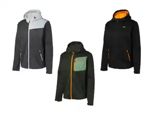 CRIVIT Herren Softshell-Jacke aus 3-lagigem Softshell-Material