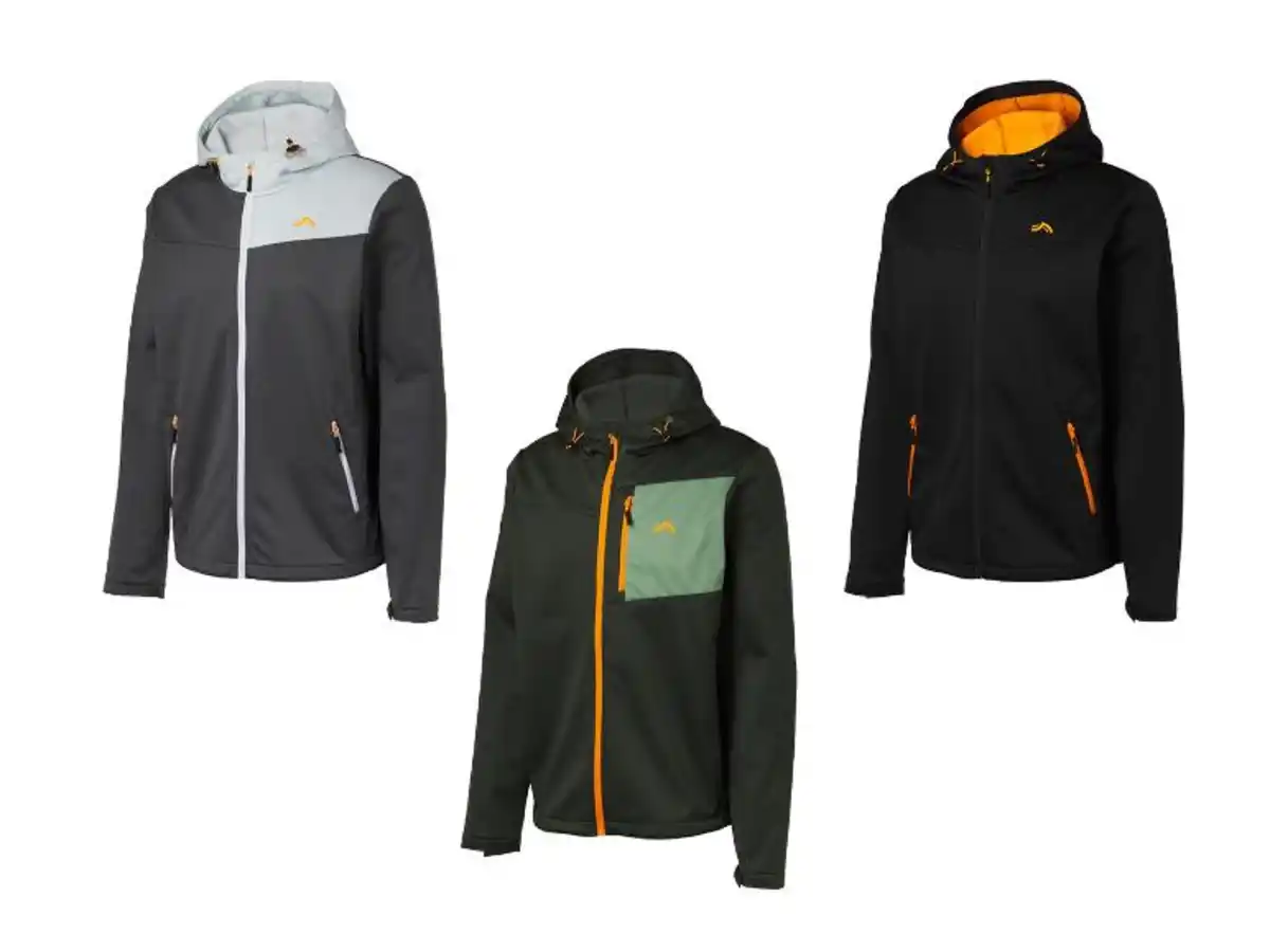 Bild 1 von CRIVIT Herren Softshell-Jacke aus 3-lagigem Softshell-Material
