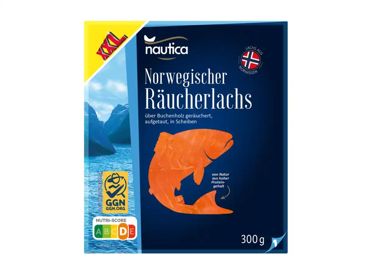 Bild 1 von XXL Nautica Norwegischer Räucherlachs,  300 g