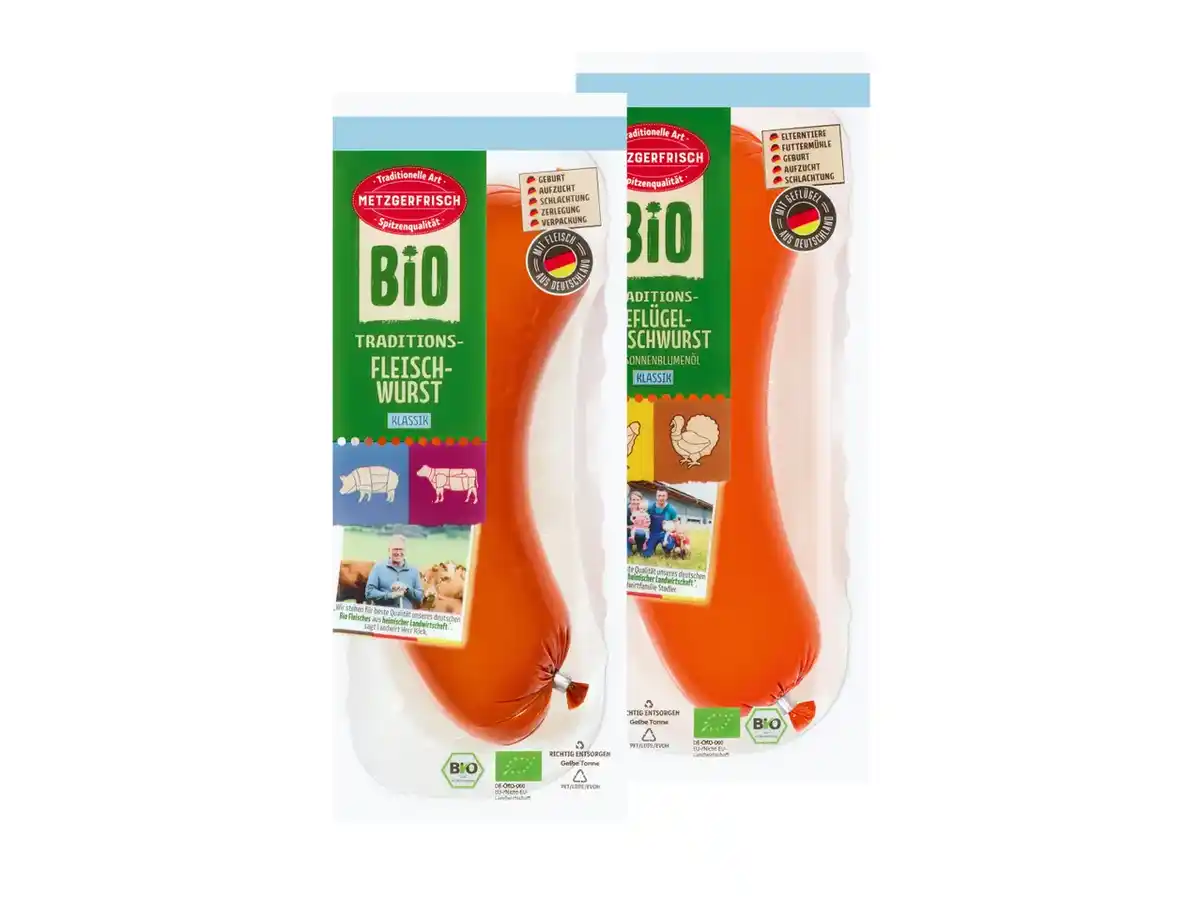 Bild 1 von Metzgerfrisch Bio Traditions-Fleischwurst,  250 g