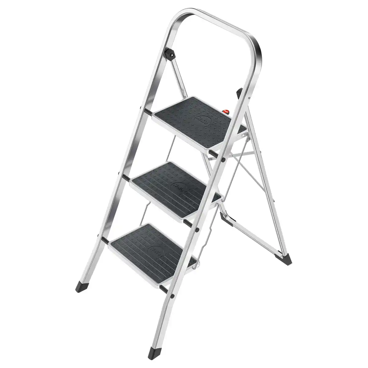Bild 1 von Hailo Trittleiter 'K70 StandardLine' 3 Stufen, silbern 70 cm