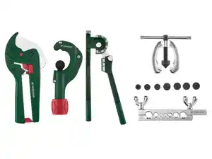 PARKSIDE® Rohrschneider / Rohrbiegezange / Doppel-Bördelwerkzeug-Set