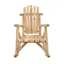 Bild 1 von bellavista® Schaukelstuhl 'Timber' Holz braun 66 x 99 x 97 cm