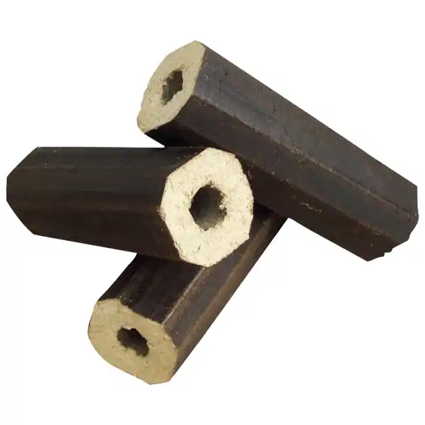 Bild 4 von Hartholzbriketts, 8-eckig, mit Loch, Laubholz, 10 kg