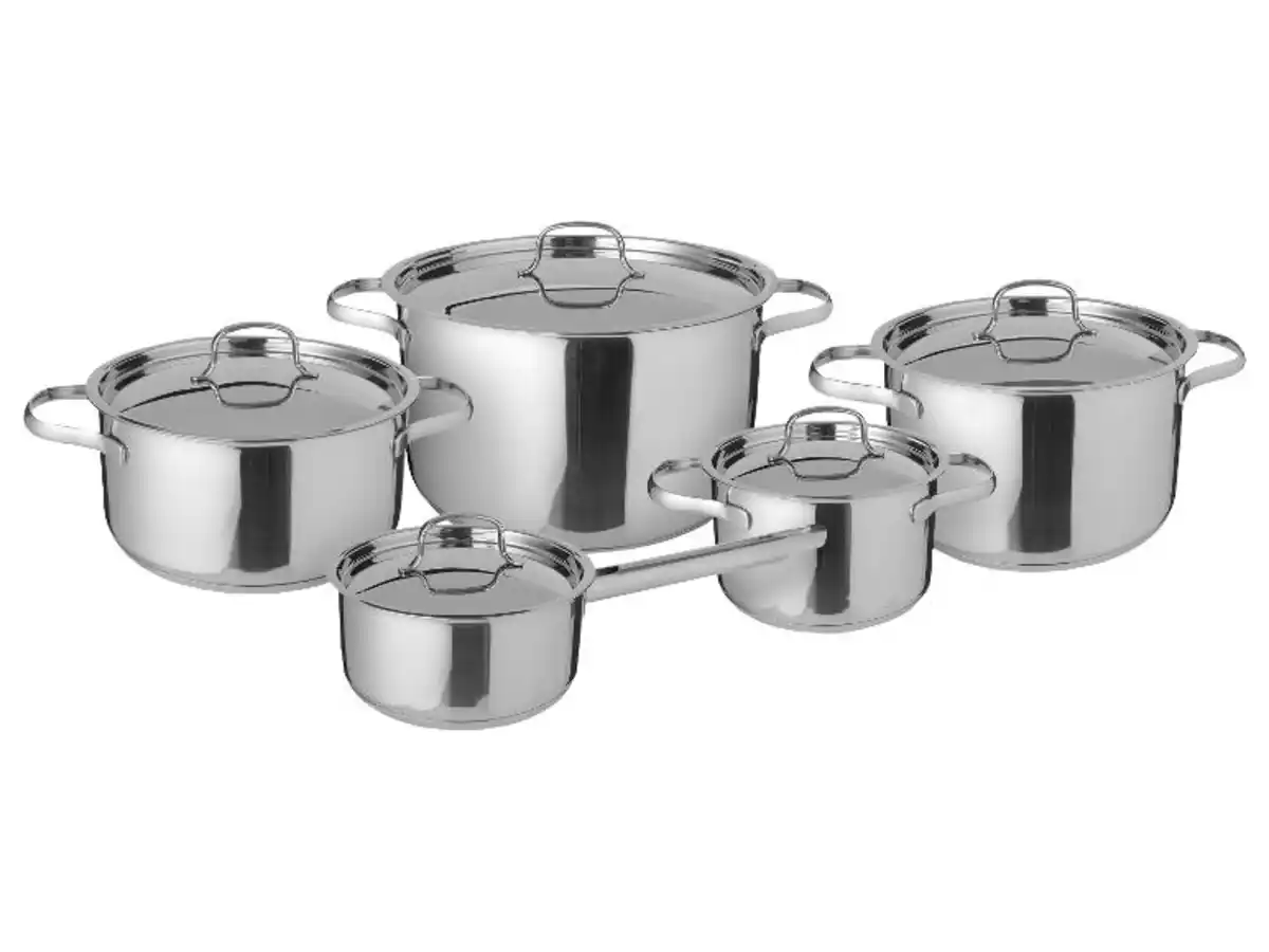 Bild 1 von LIVARNO home Topfset Edelstahl, 10-teilig